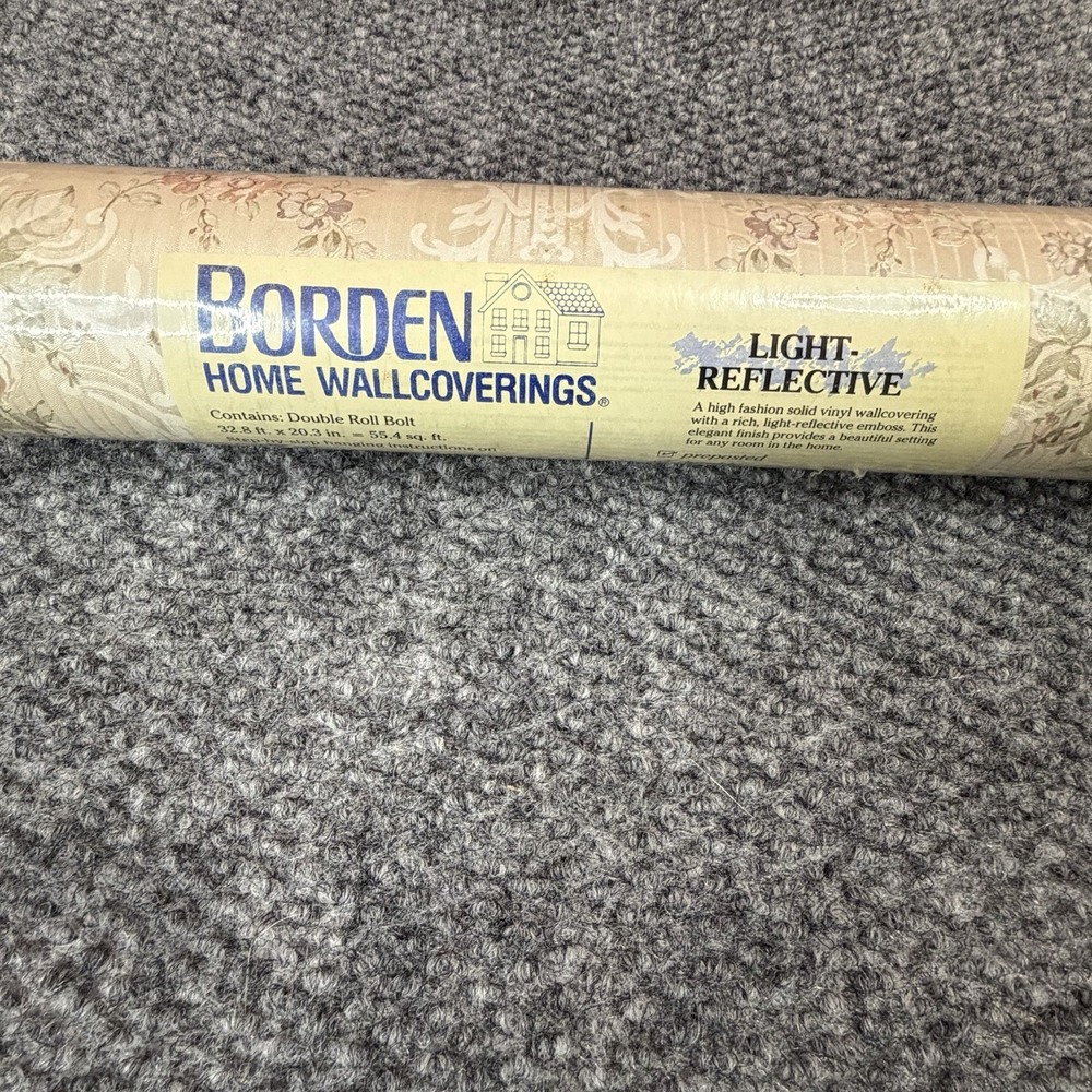 Borden Home Wall Coverings Wall Paper Striped Pattern Vintage Rolls Granny Core